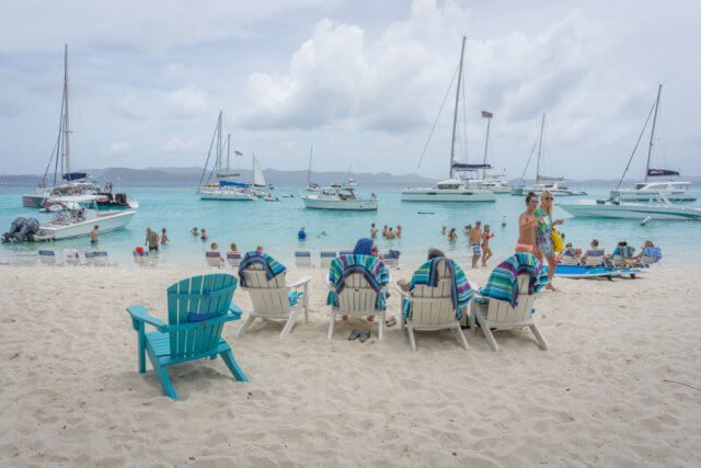 Tortola British Virgin Islands Karibik Britische Jungferninseln Jost van Dyke Soggy Dollars Bar