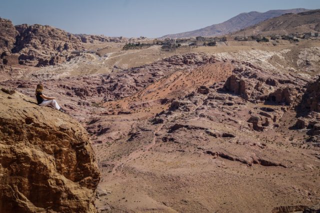 Felsenstadt Petra Jordanien Aussicht-2