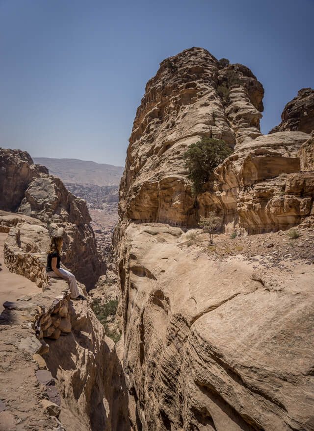 Felsenstadt Petra Jordanien Felsen