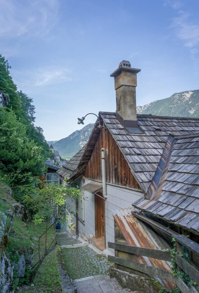 Oberoesterreich Dachstein Salzkammergut Hallstatt Gassen