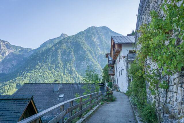 Oberoesterreich Dachstein Salzkammergut Hallstatt Gassen