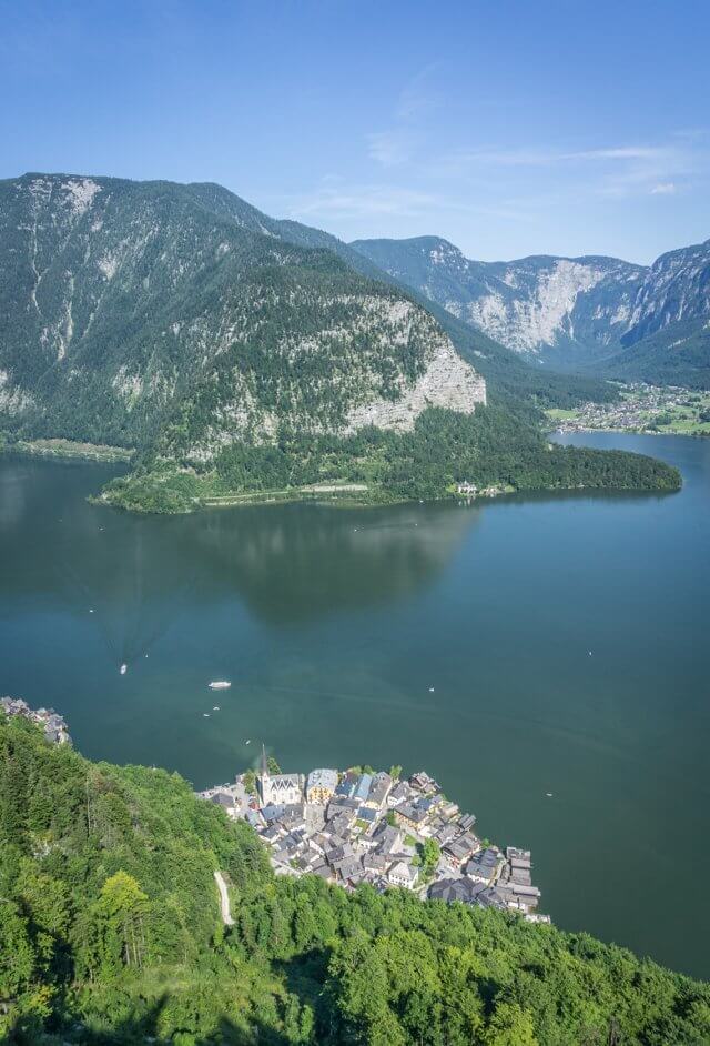 Oberoesterreich Dachstein Salzkammergut Hallstatt Welterbeblick