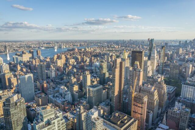 New York City Manhattan Aussicht Empire State Buildung