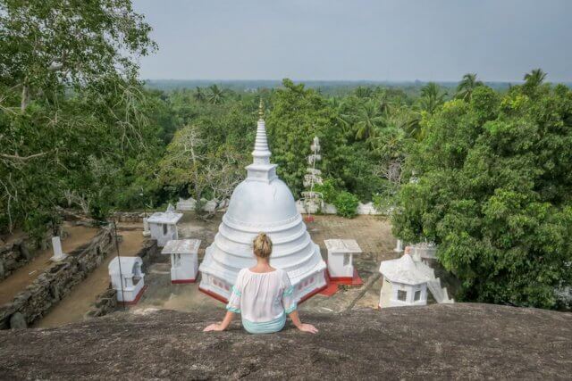 Sri Lanka Ayurveda Paradise Maho Ayurveda Kur Ausflug Tempel Kaikawala Tempel Stupa