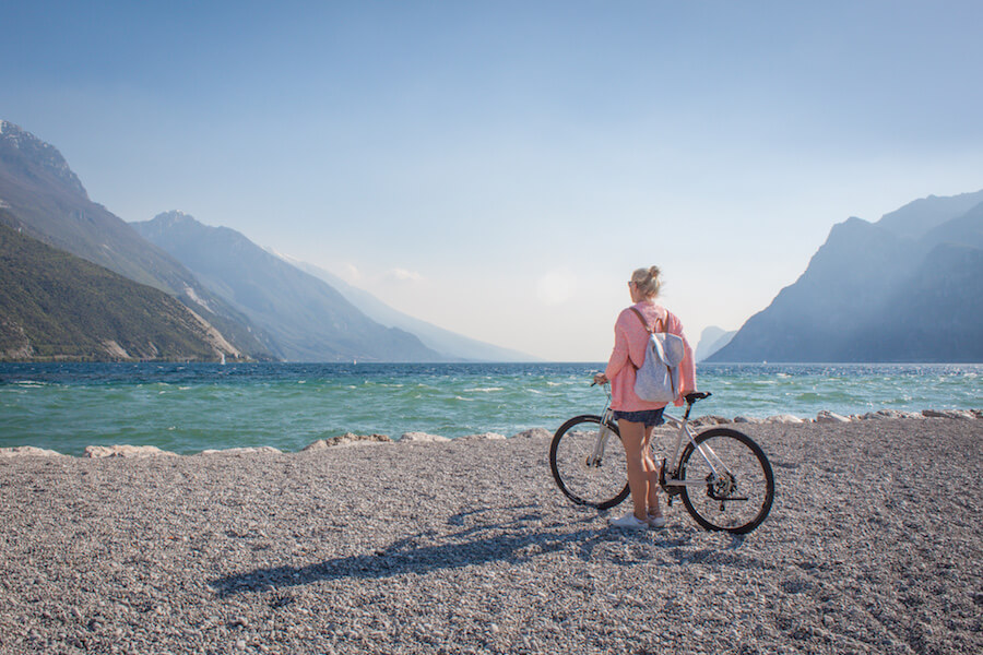 Sehenswuerdigkeiten Gardasee_Trentino_Riva del Garda Fahrradfahren
