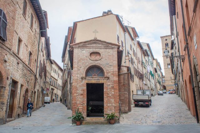 Toskana Italien Pomarance Volterra Straßen