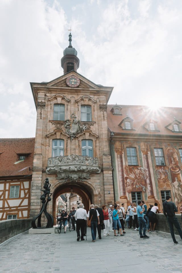 Bamberg Sehenswuerdigkeiten Altes Rathaus Spaziergang
