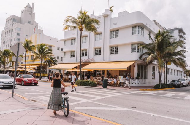 Miami Beach Sehenswuerdigkeiten Urlaub Ocean Drive Fahrradverleih