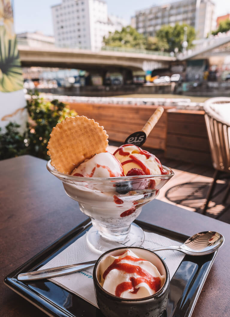 Eis Greissler Donaukanal Promenade