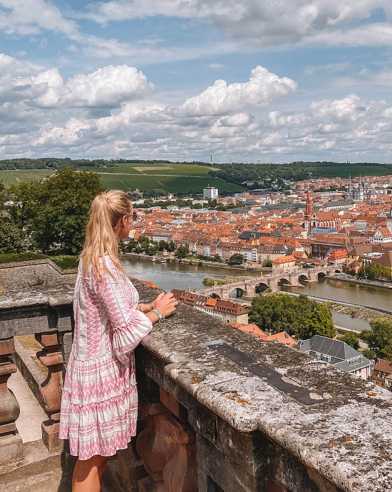 Festung Marienberg Blick Wuerzburg