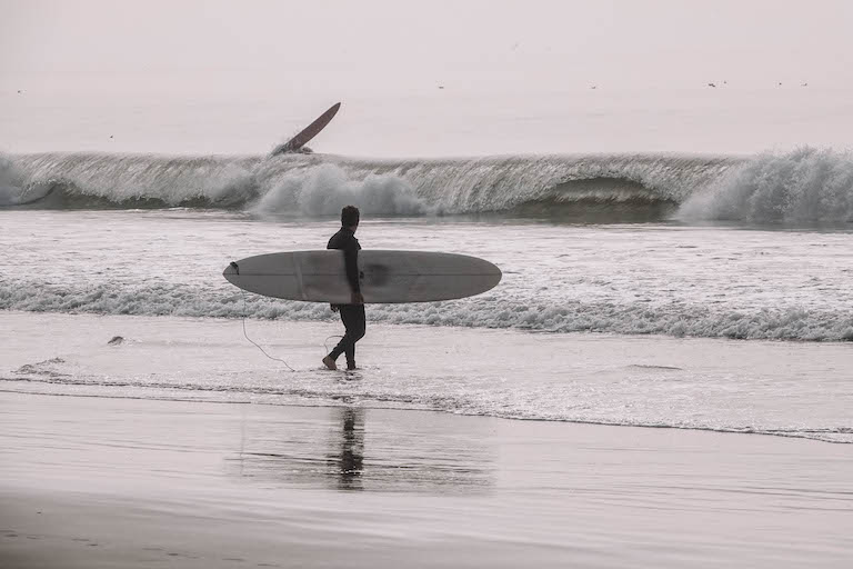 Santa Monica Surfen