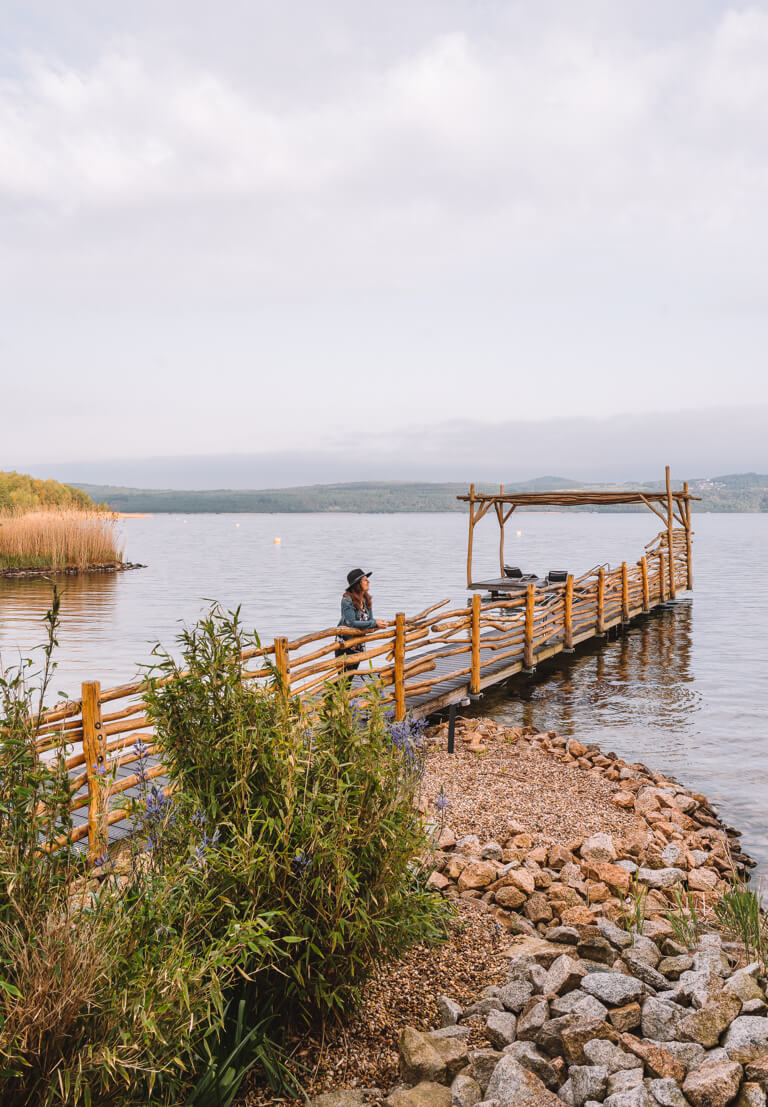 Berzdorfer Lake-eiland van de zintuigen Saksen