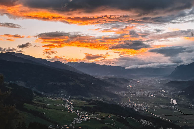 Silberregion Karwendel Sonnenuntergang