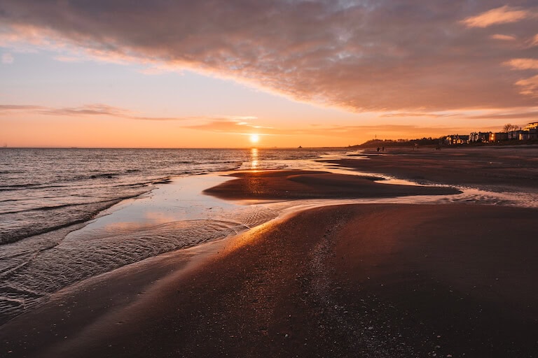 Bansin Kaiserstrand Sonnenaufgang Ostsee