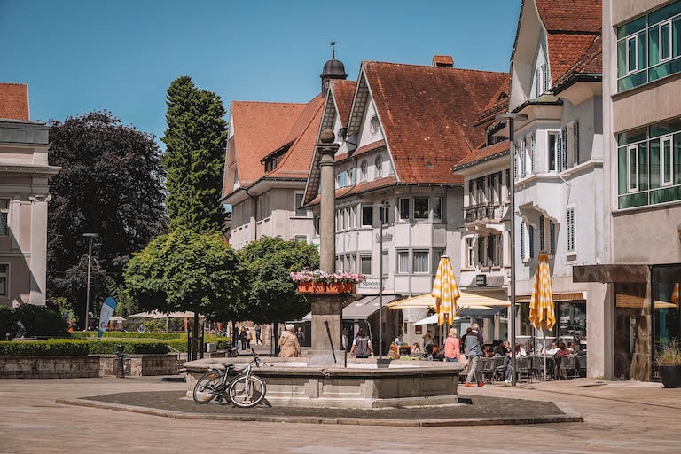 Dornbirn Altstadt Brunnen