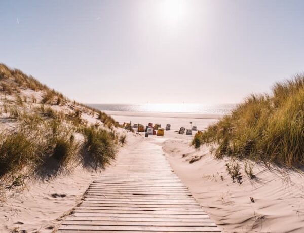 Langeoog Hauptstrand Strandkoerbe