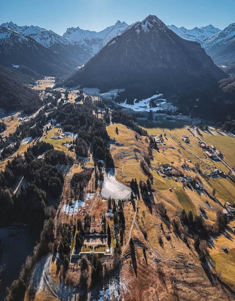 Moorweiher Oberstdorf Vogelperspektive
