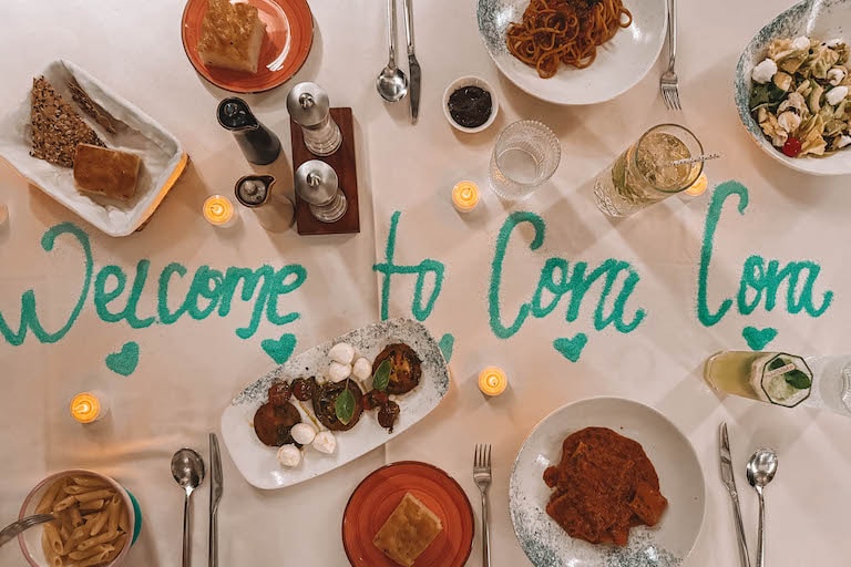 Acquapazzo Cora Cora Dinner