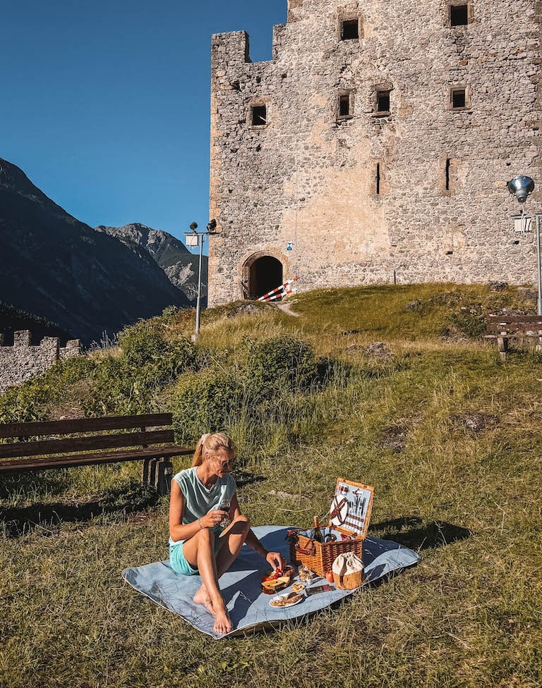 Picknick Sonnenuntergang Tirol West