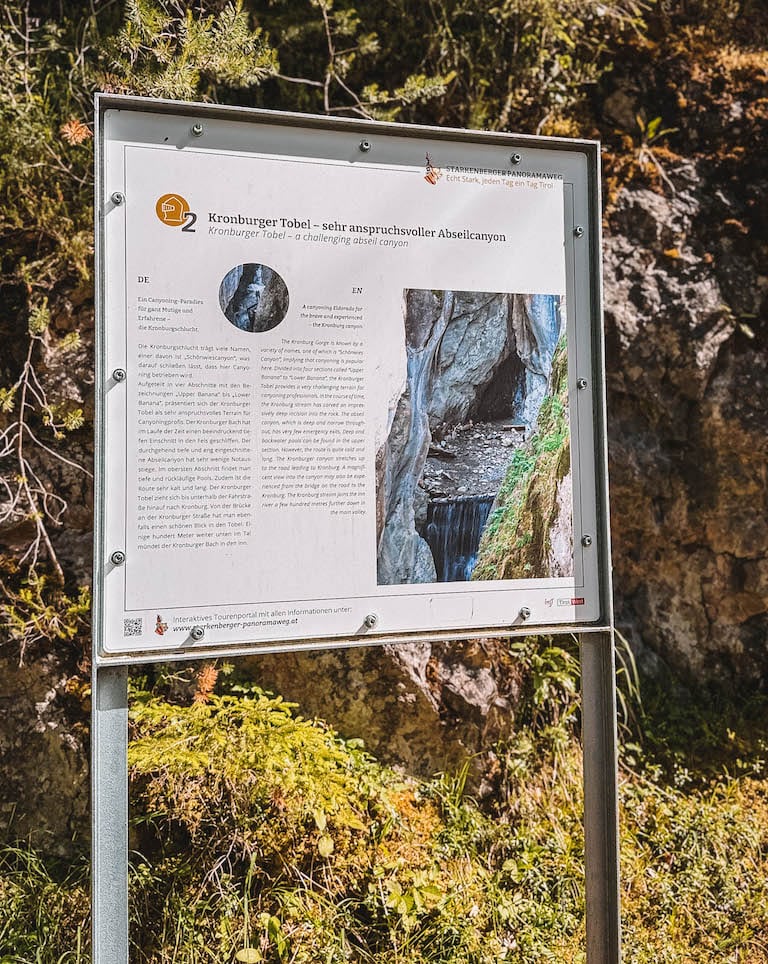 Schlucht Kronburg Tirol