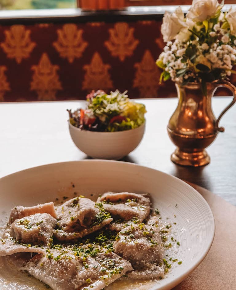 Tirol West Fliesserhof Abendessen