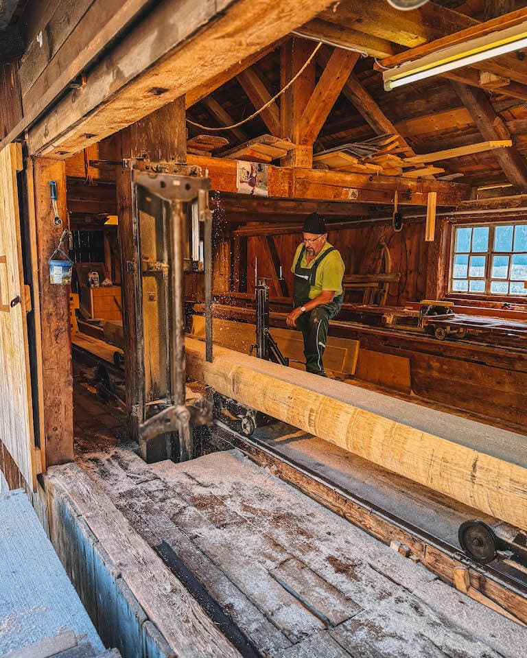 Alte Saege Montafon Silberpfad