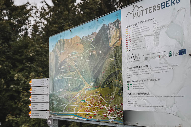 Bludenz Vorarlberg Muttersberg Wegweiser