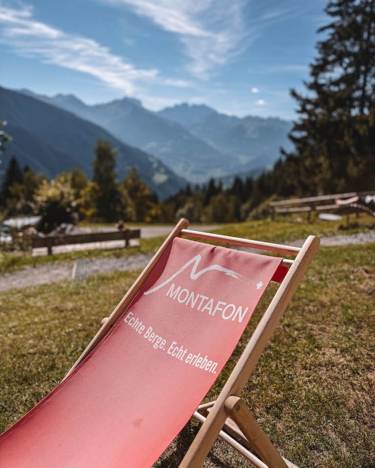 Montafon Kristberg Liegestuhl