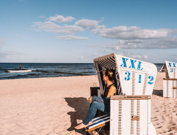 Ostseebad Ueckeritz Strandkoerbe Usedom