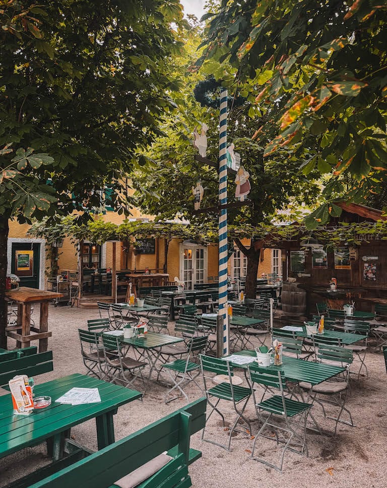 Schwabenbraeu Bad Reichenhall Biergarten